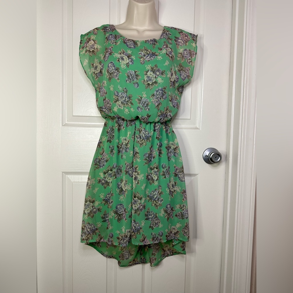 LUSH chiffon floral dress XS